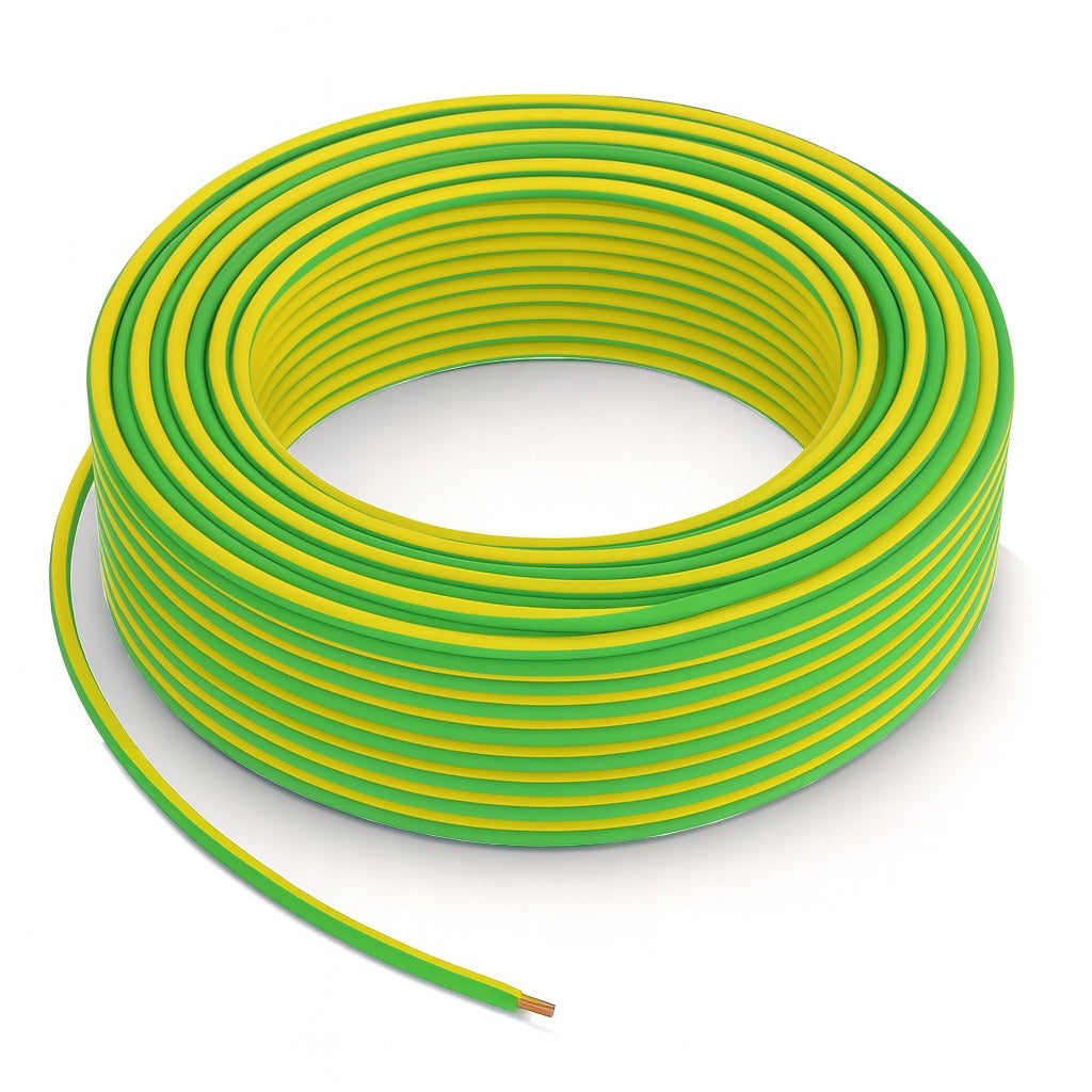 Erdungskabel 6mm² H07V-K Grün/Gelb – Feindrähtige & Flexible Aderleitung mit PVC-Isolierung