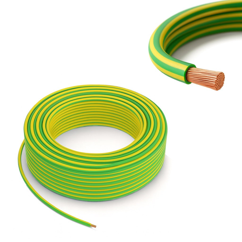 Erdungskabel 4mm² H07V-K Grün/Gelb – Feindrähtige & Flexible Aderleitung mit PVC-Isolierung