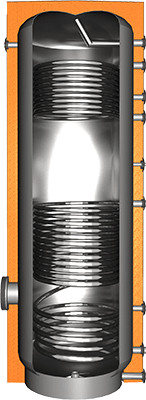 JEBS2 Edelstahl-Brauchwasserspeicher – 2 Wärmetauscher