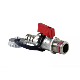 Válvula de bola KFE 1/2'' paso completo - versión pesada - latón niquelado - DN15 hasta PN16 - autoestanqueizante