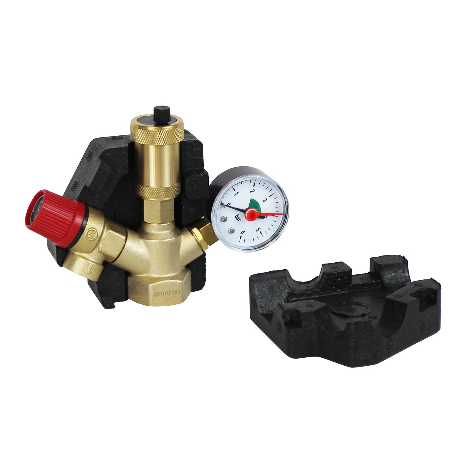 Environ Kesselsicherheitsgruppe KSG 30–50 kW, 3 bar mit Entlüfter