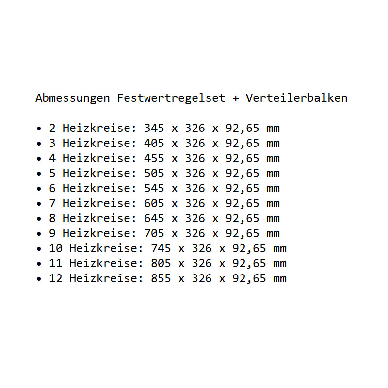 Festwertregelset M058 mit EcoStar 25/6 Hocheffizienzpumpe und Heizkreisverteiler und Zubehör