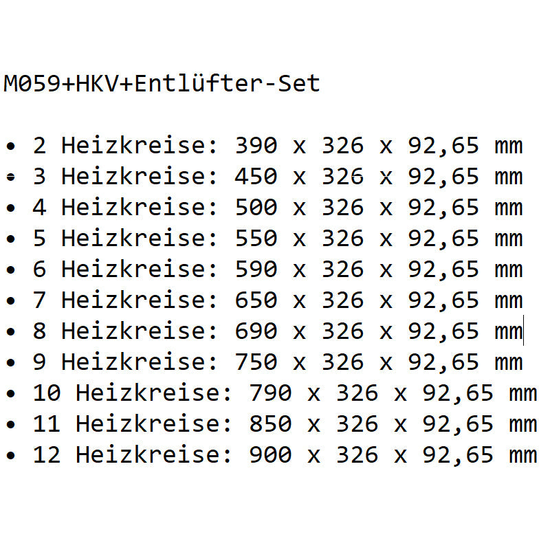 Festwertregelset M059 mit Wilo Para 25/6 Hocheffizienzpumpe und Heizkreisverteiler und Zubehör