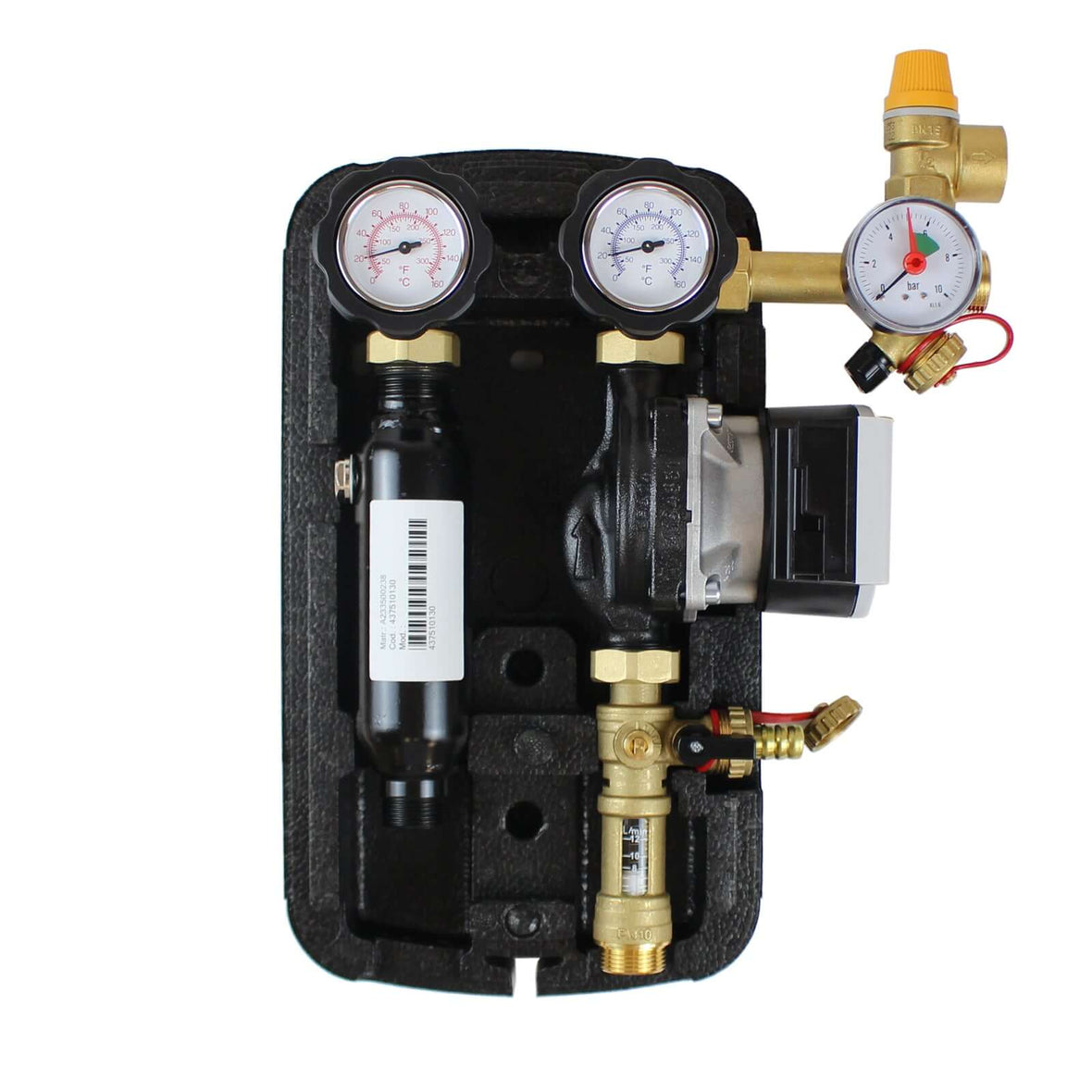 Tsol Zweistrang Solarstation 2–12 l/min – Wilo Para 15/6 Hocheffizienzpumpe