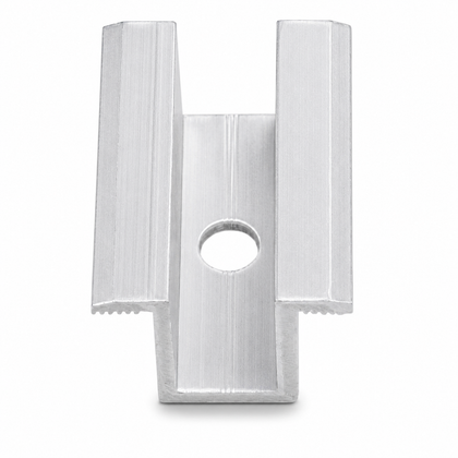 Pince centrale universelle en aluminium pour modules de 30 à 50 mm