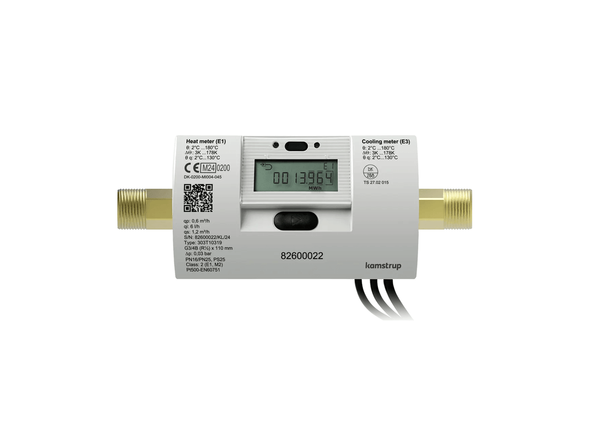 MULTICAL® 303 – Ultraschall-Wärmezähler – qp 1,5 & 2,5 m³/h – Eichung 2026 – 110 & 130 mm