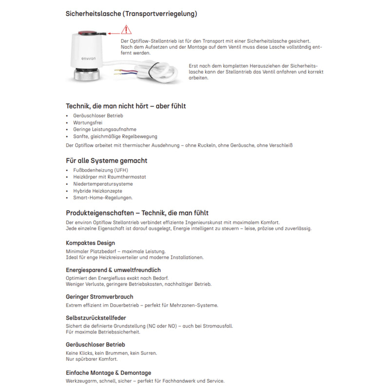 Actionneur ComfortFlow M30 x 1,5 230 V