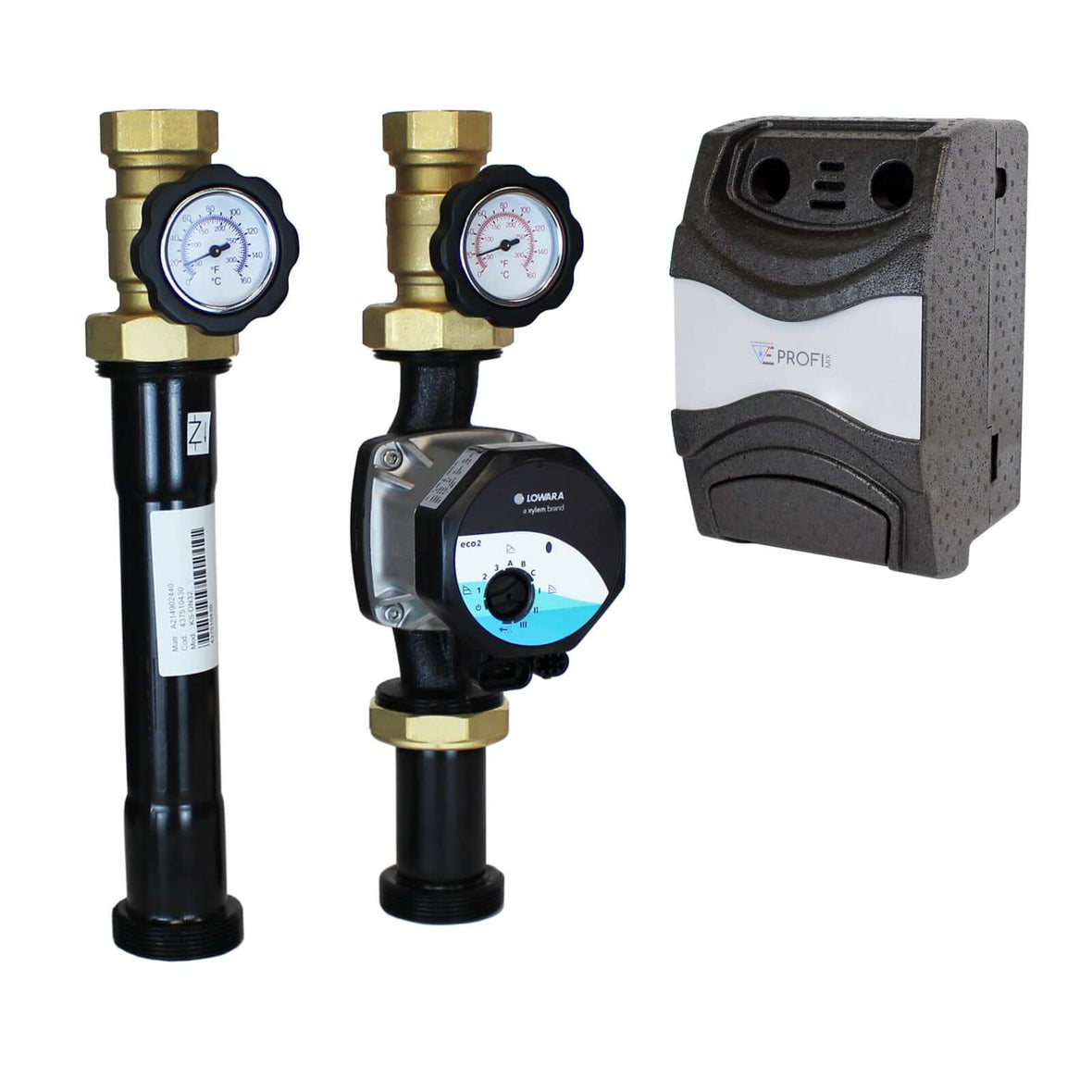 Groupe de pompes de circuit de chauffage direct ProfiMix EN003 DN32 et pompe à haut rendement Lowara eco2 32-8/180