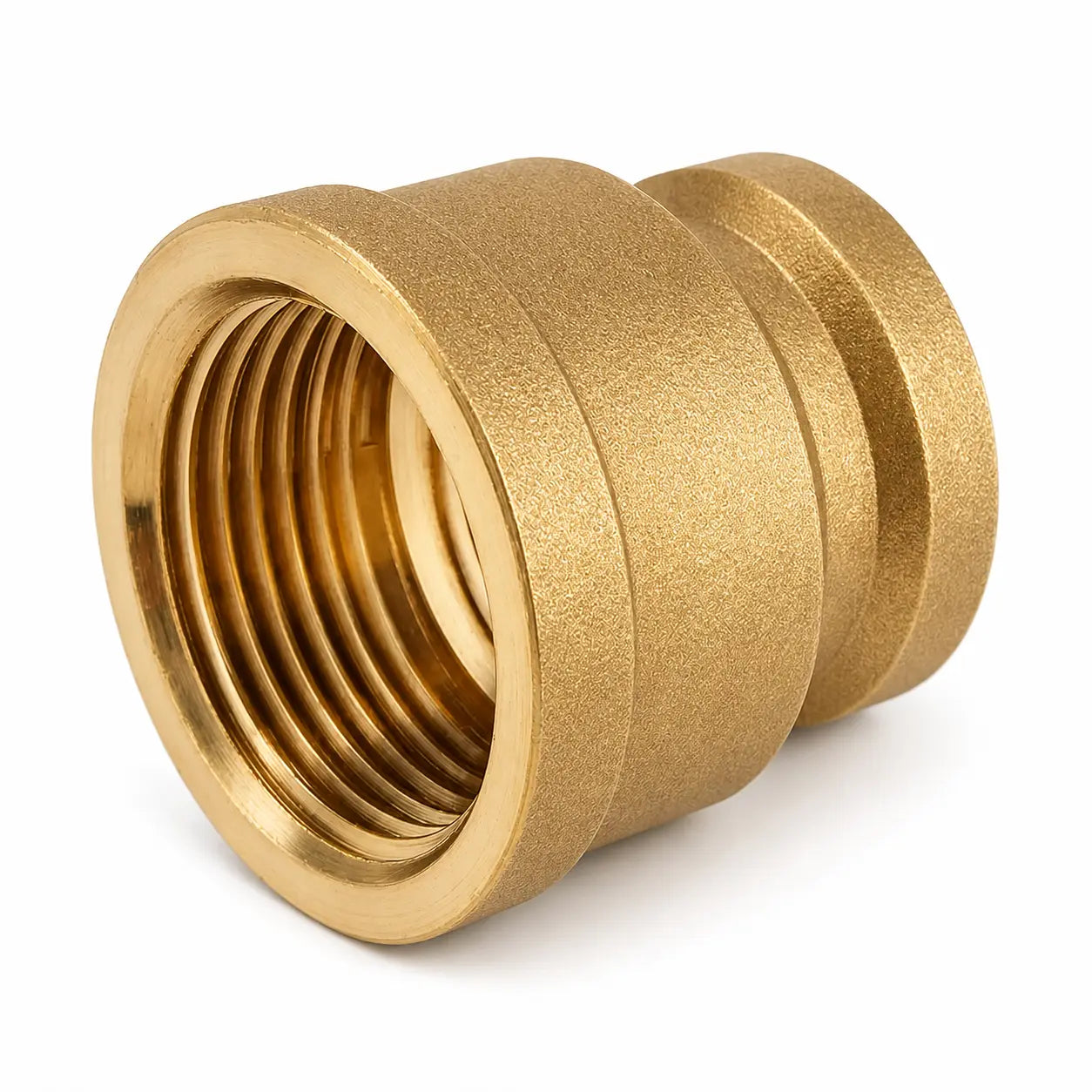 Messing-Gewindefitting Reduziermuffe IG x IG – 1/2" bis 1"