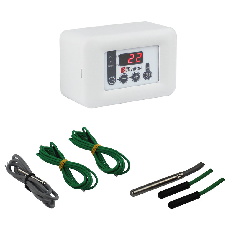 TC110 Regulador diferencial de temperatura solar – 3x NTC – acumulador – integración de caldera