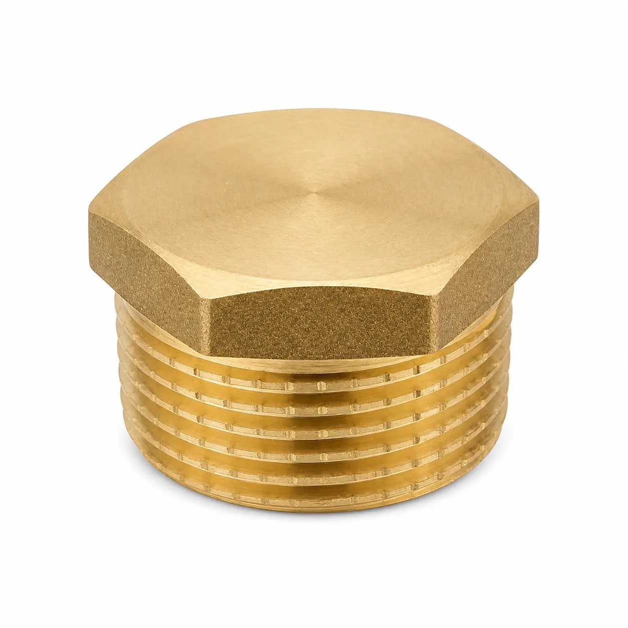 Messing-Gewindefitting Stopfen AG – 3/8", 1/2", 3/4", 1", 1 1/4", 1 1/2"