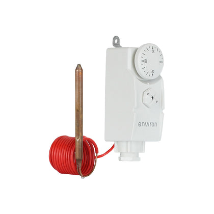 ENK7018 Termostato a contatto con sensore remoto 0–90°C – Tubo capillare 1,0 m Termostato a immersione