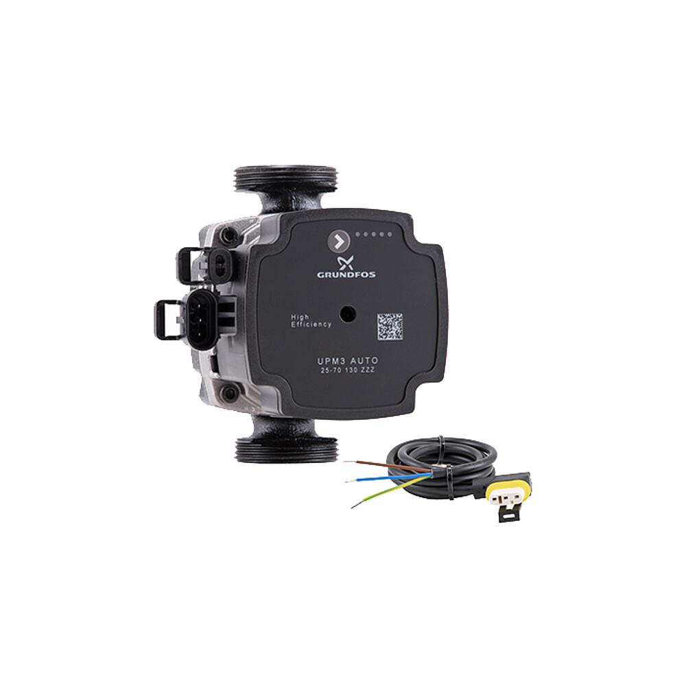 Grundfos UPM3 S Auto 25-60 130mm Hocheffizienzpumpe mit Netzkabel