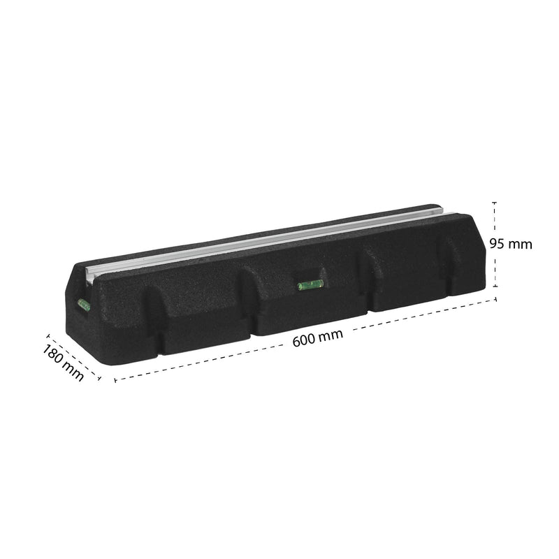 Set da 2 piedini antivibranti / supporti a pavimento 600mm per pompe di calore / condizionatori