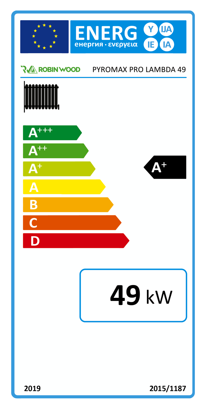 A+ Pyromax Pro Lambda 22 - 49 kW automatischer Holzvergaser Komplettpaket