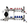 Festwertregelset M059 20-70°C mit EcoStar II 25/6 Hocheffizienzpumpe, Edelstahl-Heizkreisverteiler, Entlüfterset & Kugelhahnset