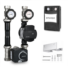 Gruppo pompa circuito riscaldamento ProfiMix con miscelatore a tre vie "H", attuatore Environ END05 e pompa ad alta efficienza Environ EcoStar II 25/6