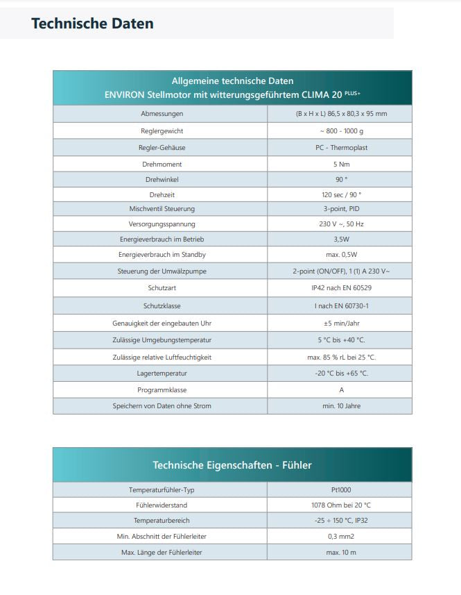 ProfiMix Heizkreispumpengruppe mit Drei-Wege-Mischer, Clima 20+ Plus Witterungsgeführter Stellmotor und Hocheffizienzpumpe, wählbar