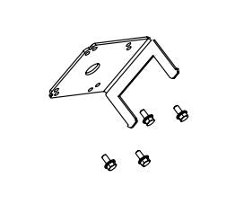 Retaining plate for geared motor conveyor screw for Robin Wood EcoPellet