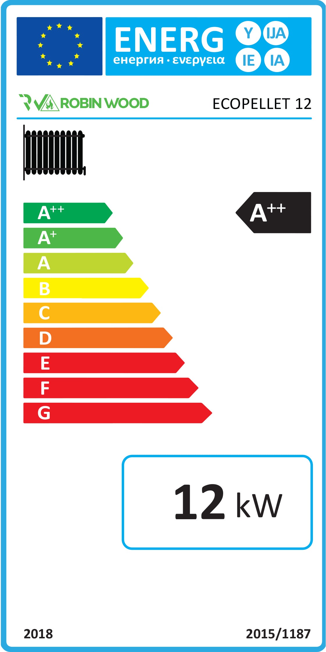 A++ Pelletkessel Robin Wood EcoPellet 12 kW