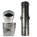Smoke pipe 360mm / Ø80m cleaning opening with hinged lid