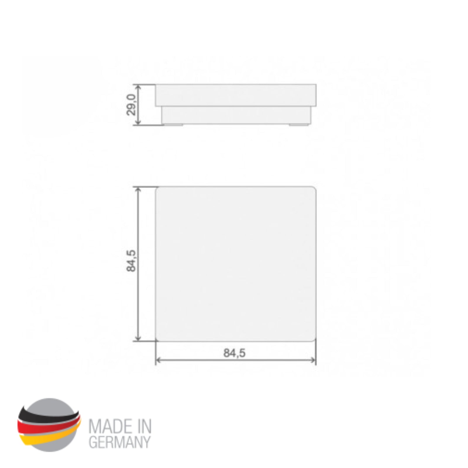 Raumtemperaturfühler Design PT1000