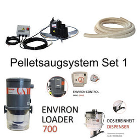 Environ pellet suction system set 1 - pellet removal from above using Environ Spiderhug