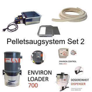 Environ Pelletsaugsystem Set 2 - Pellet entnahme durch motorisierte Düse