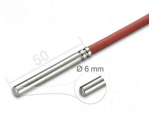 PT1000 Temperaturfühler Silikon Kabel 2 Meter PT1000 Temperaturfühler Silikon Kabel 2 Meter