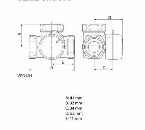 Esbe 3-Wege Mischventil VRG131 - DN 25 / 1" IG