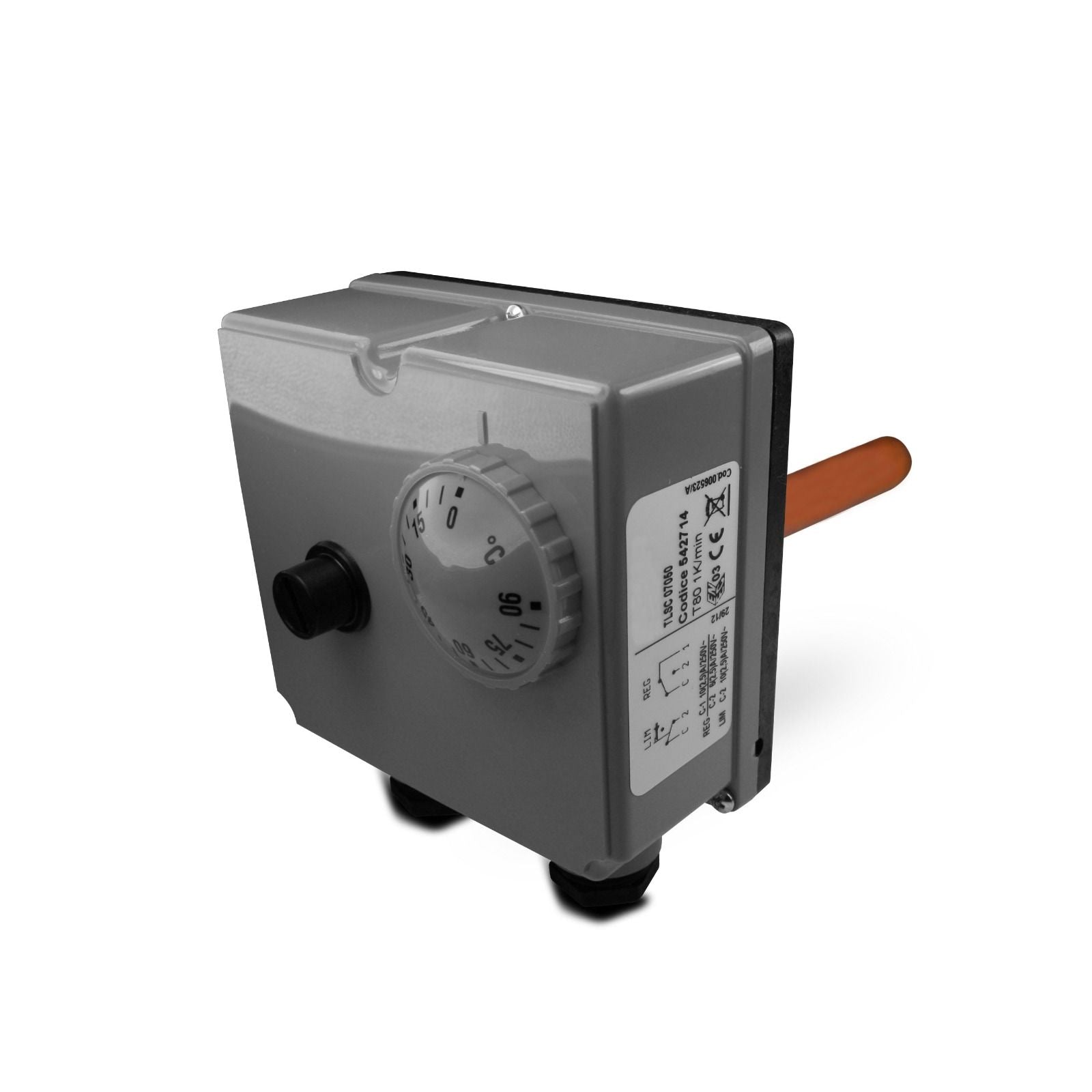 Doppel- Tauchthermostat 0-90°C mit STB 90-110°C