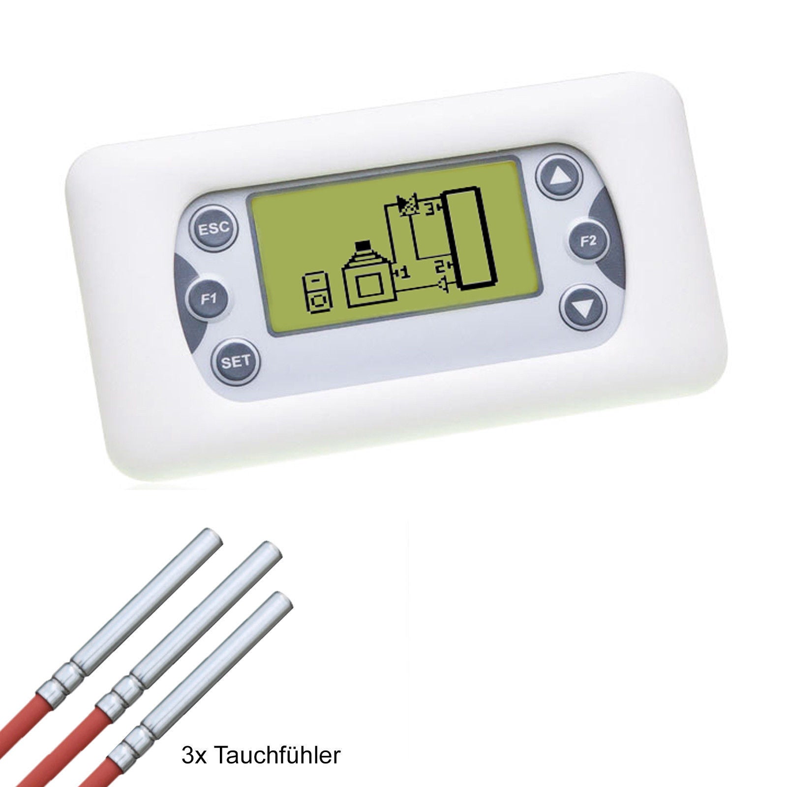 Clima TDS503 2 Zonen Temperatur Differenzregler wasserführende Kaminöfen, Holzkessel